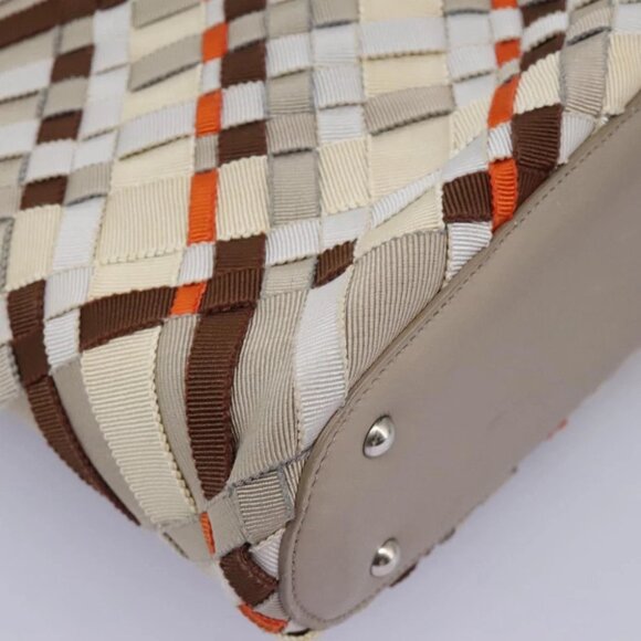 Salvatore Ferragamo Hand Bag Canvas Multicolor Auth 101075V - Picture 15 of 16